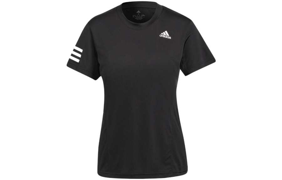 Adidas Adidas T Shirts Women's Black Crew Neck Moderate Straight Fit