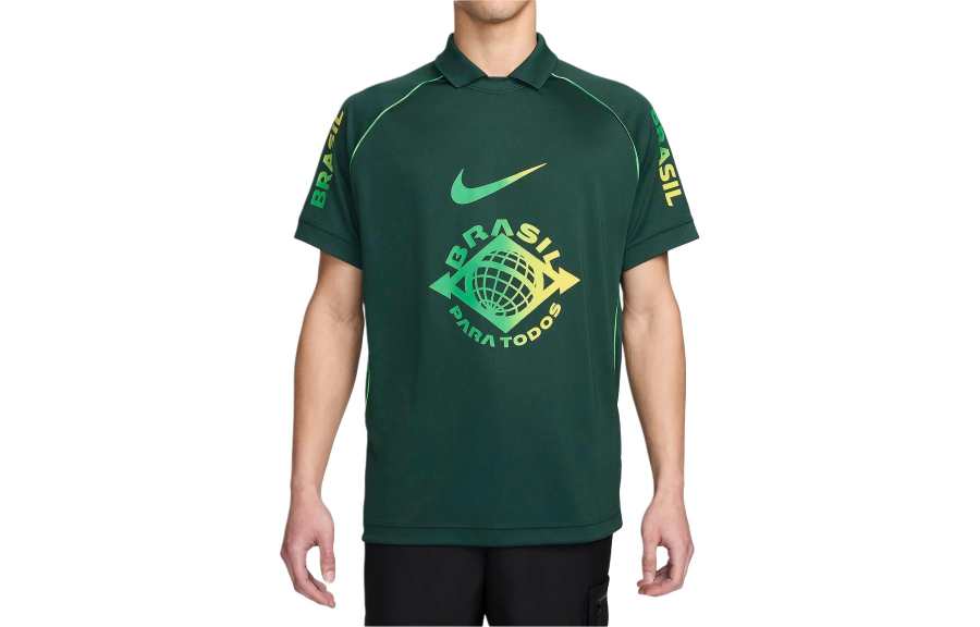 Nike Nike Brazil National Team Men's Dri FIT Football Shirt Soccer Jersey Men's Professional Green