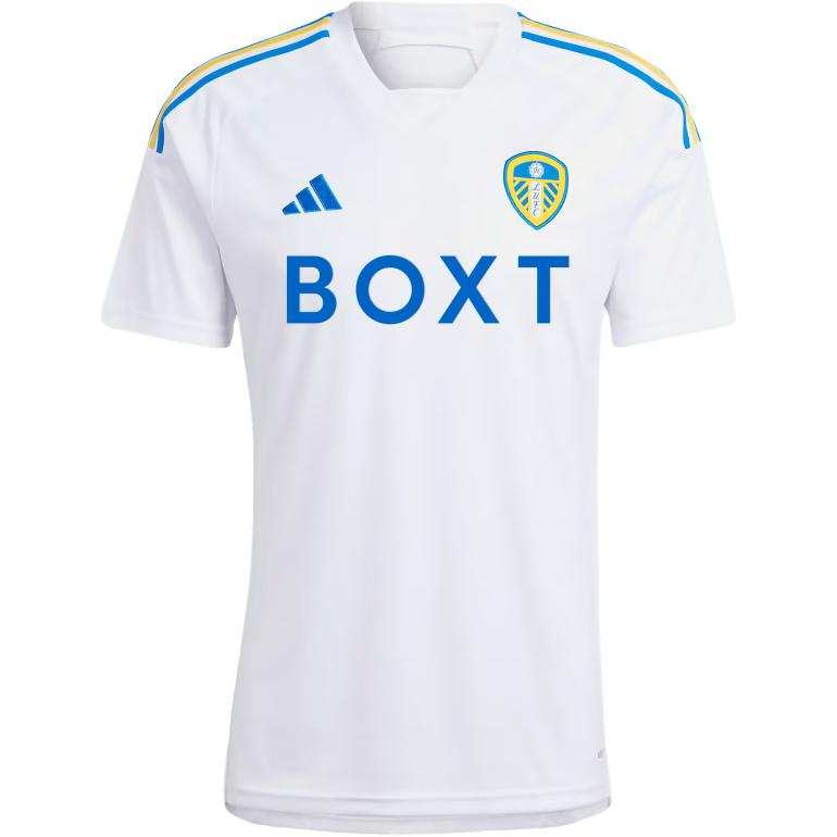 Adidas Adidas Leeds United LEEDS UNITED FC 23/24 HOME JERSEY Soccer Jersey Men's White