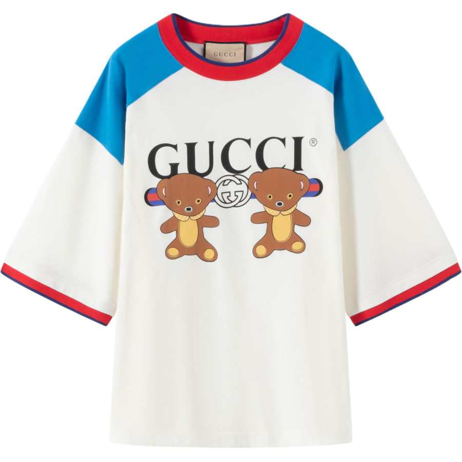 GUCCI SS23 Regular Sleeve T Shirt Women's White