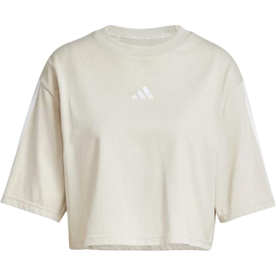 Adidas Adidas Clothing T Shirts Women's Beige Crew Neck