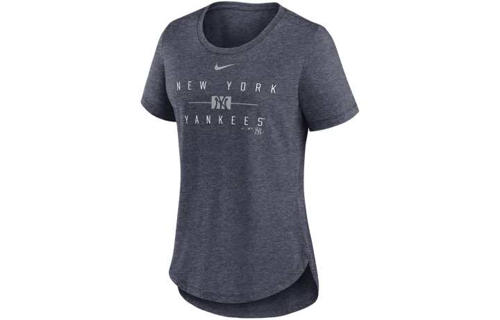 Nike Nike New York Yankees Knockout Team Stack T Shirt New York Yankees Women's Marine Blue