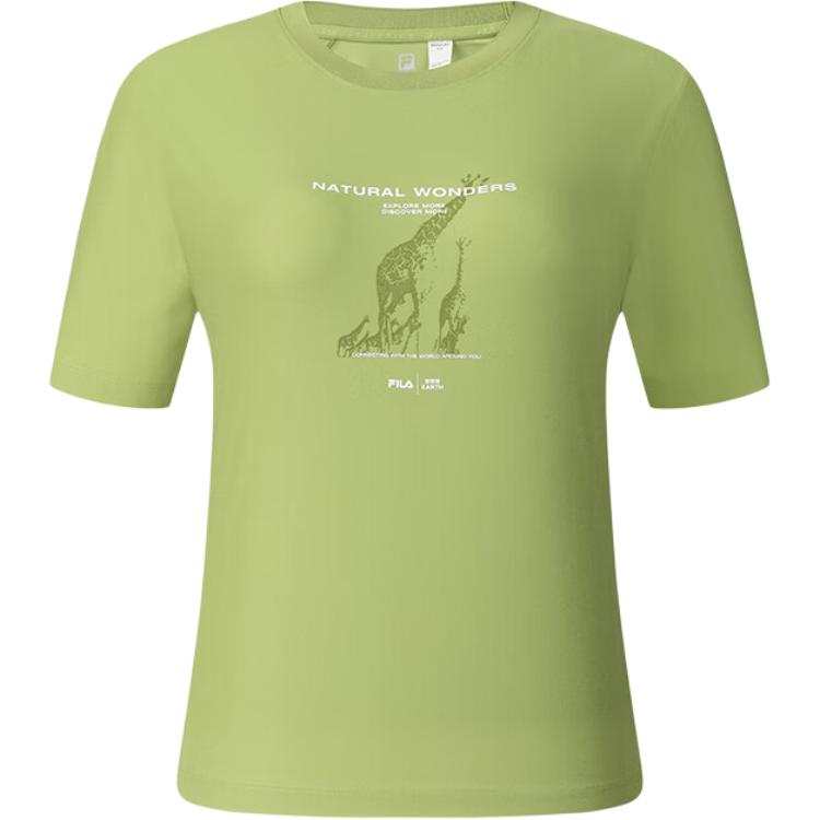FILA x BBC EARTH T Shirt Women's Mustard Powder