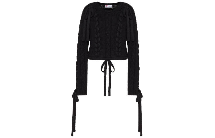 RED VALENTINO FW21 Loose Fit Sweater Women's Black