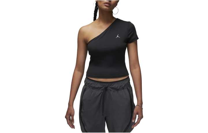 Jordan Jordan Crop Tops Women's Black Moderate