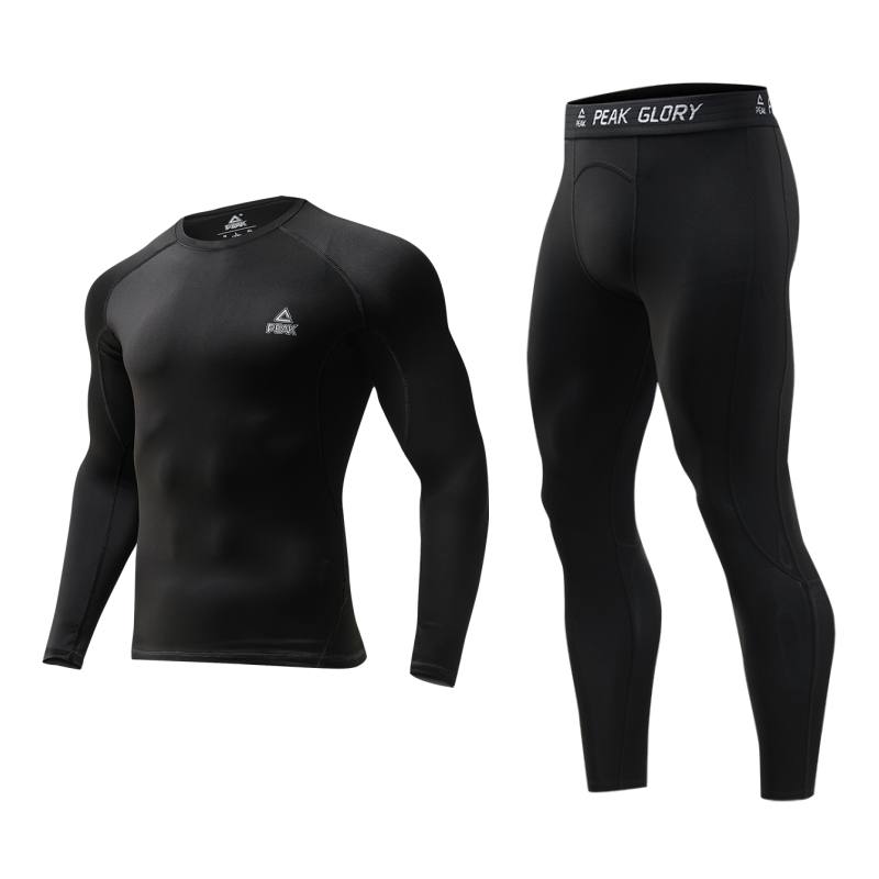 PEAK PEAK Running Clothing Sets Unisex Black