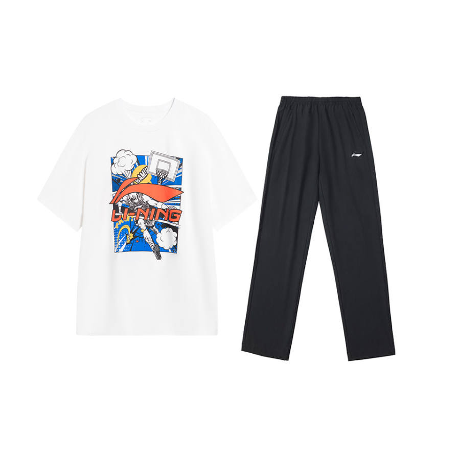 Li-Ning Li Ning Casual Sportswear Men's Crew Neck Moderate