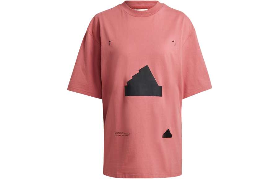 Adidas Adidas T Shirts Women's Pink Crew Neck Moderate Straight Fit