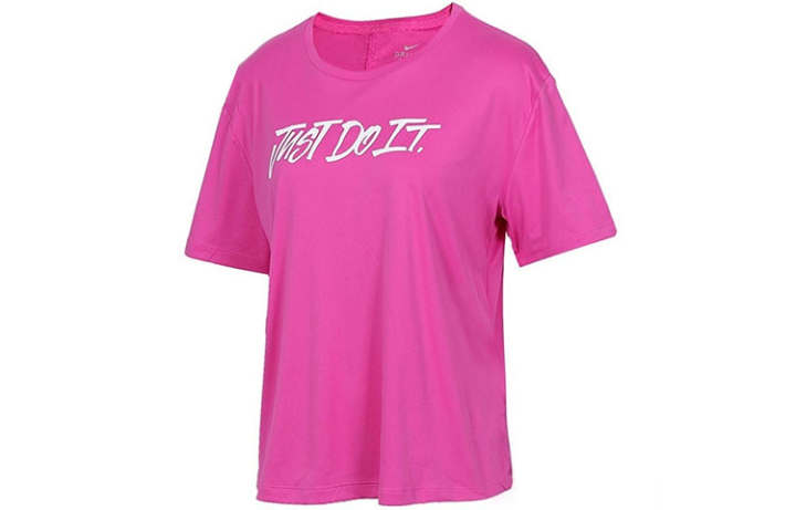 Nike Nike Drop Shoulder Sleeve T Shirt Women's Pink Purple