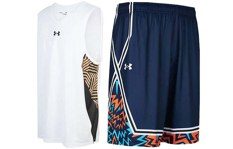 Under Armour Basketball Suit Men's White+Blue