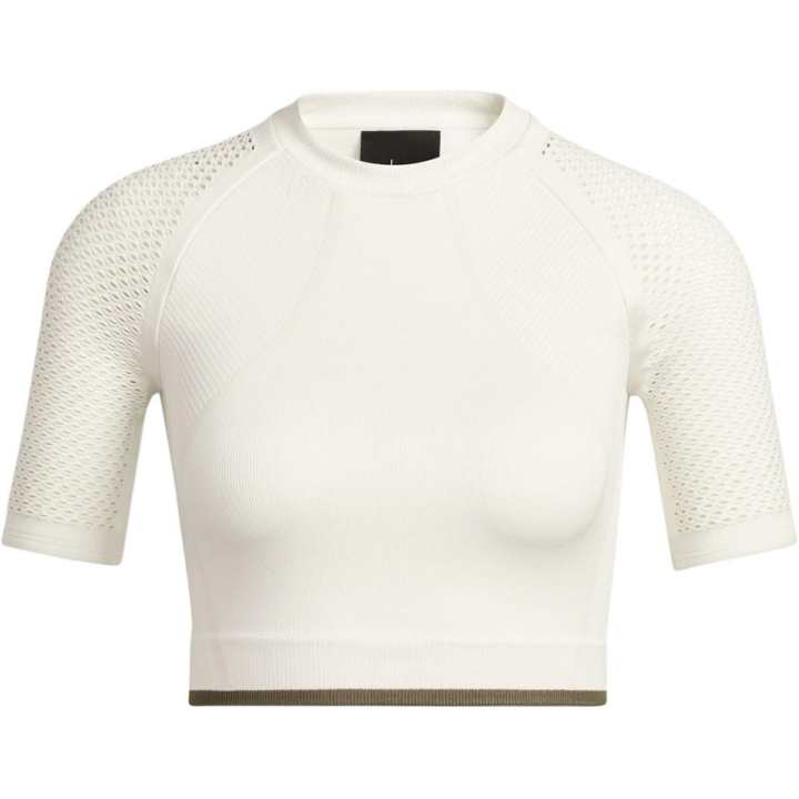 Adidas Adidas Ivy Park Seamless Crop Top Off White