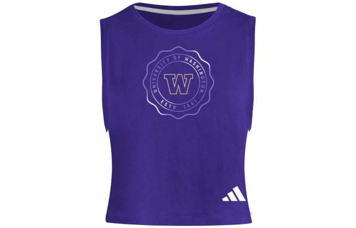 Adidas Adidas Crop Tops Women's Purple Crew Neck Thin