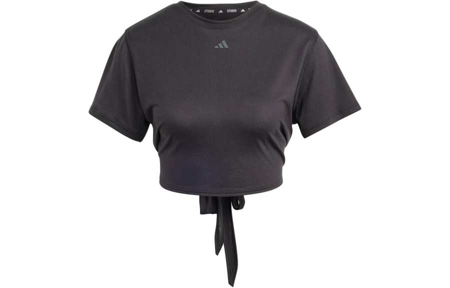 Adidas Adidas Yoga Studio Wrapped T Shirt T Shirt Women's Black