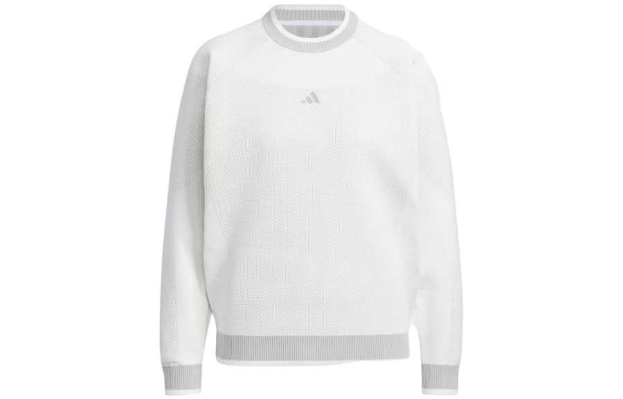 Adidas Adidas Sweaters Women's White Crew Neck Moderate Other