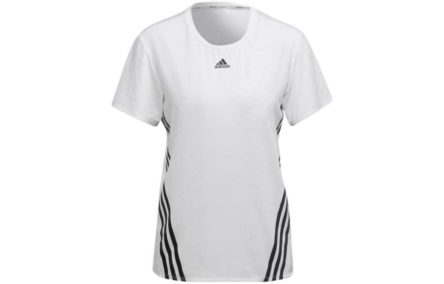 Adidas Adidas T Shirts Women's White Crew Neck Moderate Straight Fit