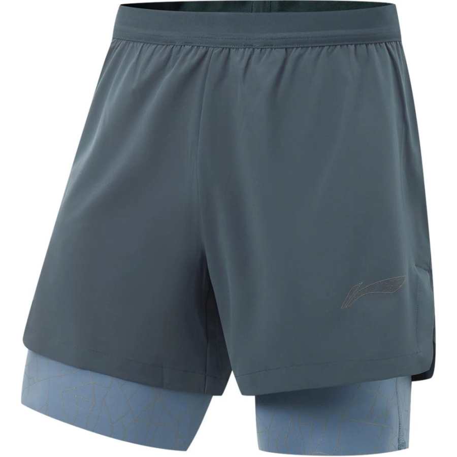 Li-Ning Li Ning Running Collection Sports Shorts Men's Snail Dark Cyan/Autumn Blue