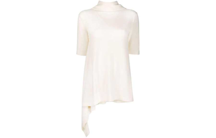 JIL SANDER JIL SANDER Sweaters Women's White Turtleneck Moderate Irregular
