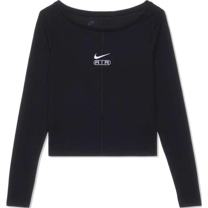 Nike Nike T Shirts Women's Black Low Round Neck Moderate Straight Fit