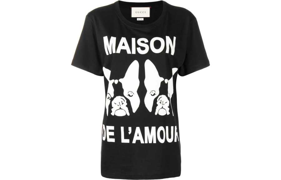 GUCCI T Shirts Women's Black Crew Neck