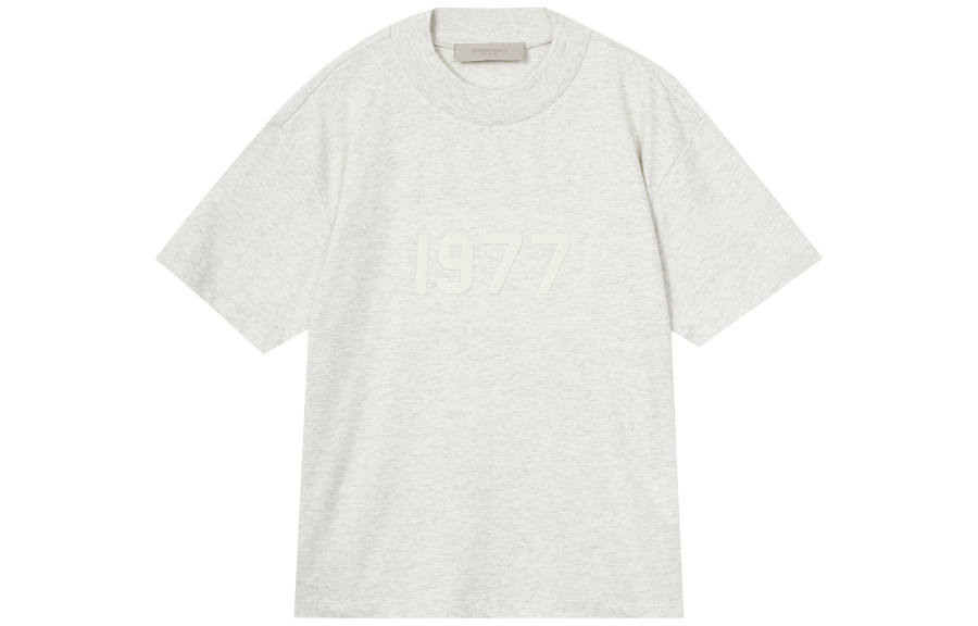 Fear Of God Essentials SS22 Drop Shoulder Sleeve T Shirt Women's Light Oat