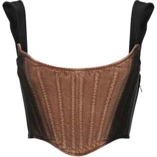 Mugler Tank Tops Women's Brown Other