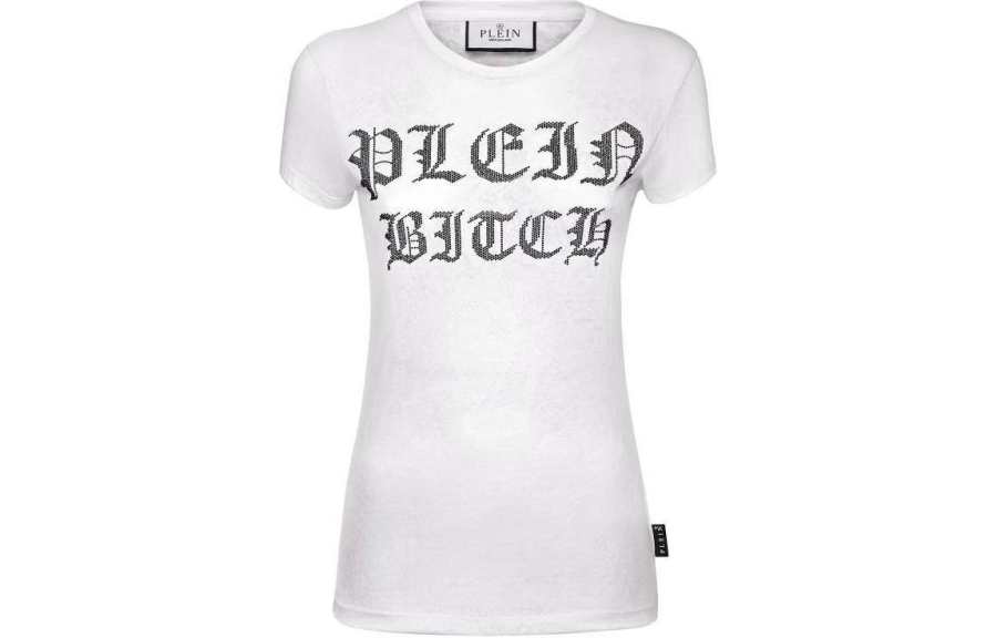 Philipp Plein Pure Gothic Plein crystals-embellishment burn out T-shirt