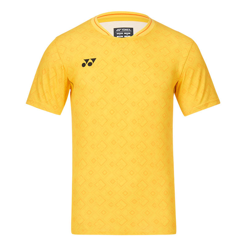 YONEX Badminton Jerseys Men's 10664 Kerria Yellow Crew Neck Thin