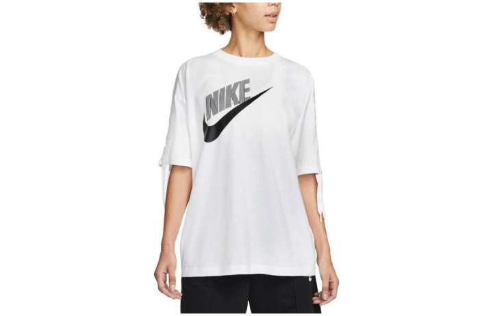 Nike Nike Drop Shoulder Sleeve T Shirt Women's White