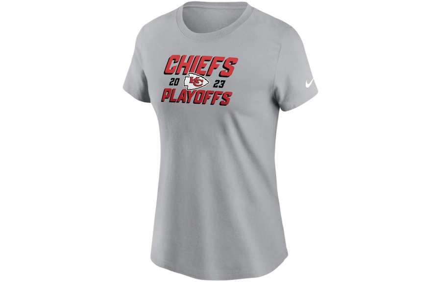 Nike Nike Kansas City Chiefs 2023 NFL Playoffs Iconic T Shirt Women's Gray