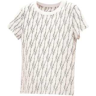HERMES T Shirts Women's White Crew Neck Moderate Straight Fit