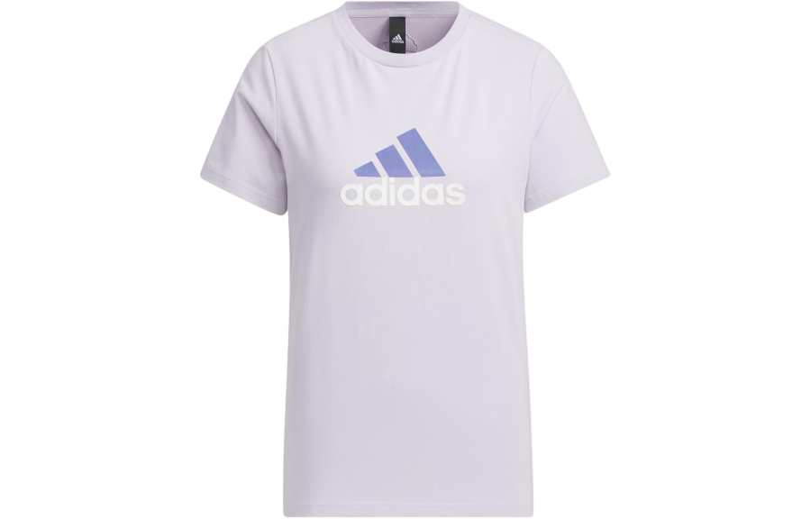 Adidas Adidas Set in Sleeve T Shirt Women's Silver Purple