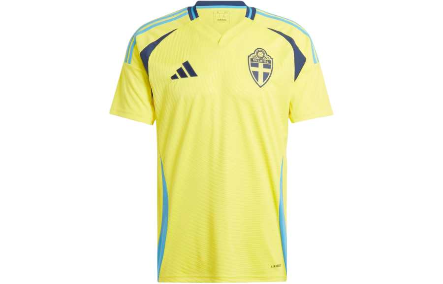 Adidas Adidas Sweden National Team Sweden 24 Home Jersey Soccer Jersey Men's Yellow