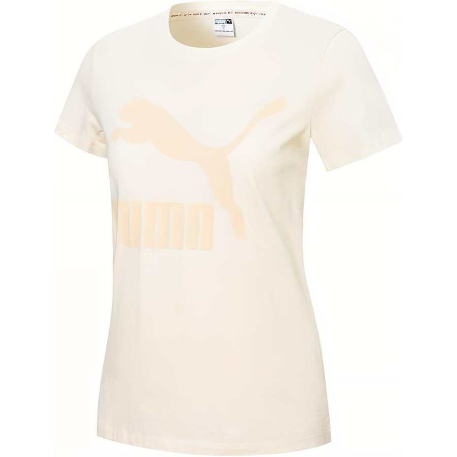 PUMA Set in Sleeve T Shirt Women's Ecru