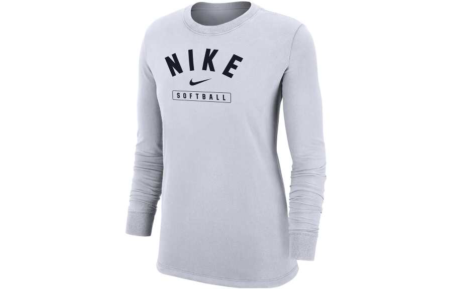 Nike Nike T Shirts Women's White Crew Neck Moderate Straight Fit