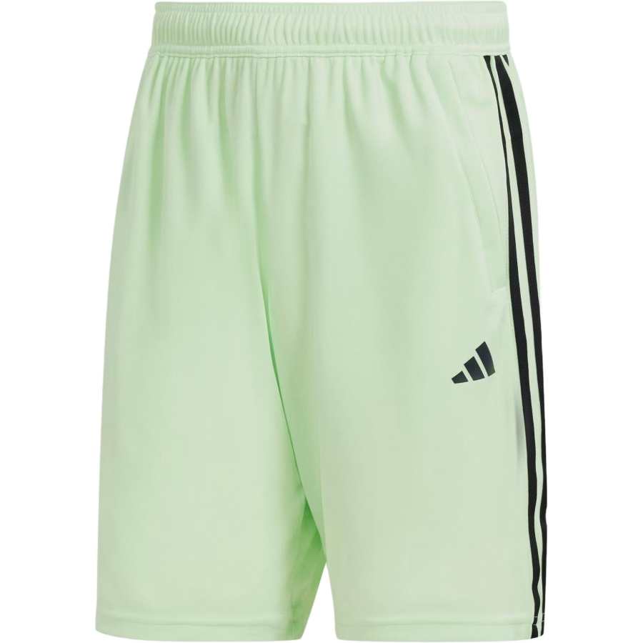 Adidas Adidas Train Essentials Piqué 3 Stripes Training Shorts Sports Shorts Unisex Semi Green Spark