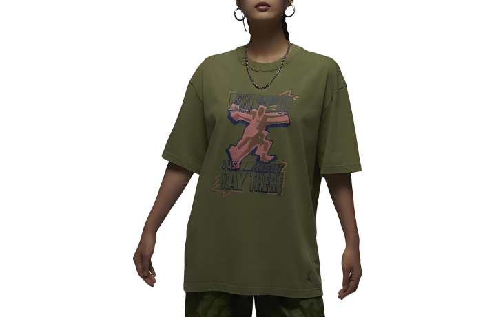 Jordan Jordan Drop Shoulder Sleeve T Shirt Women's Green