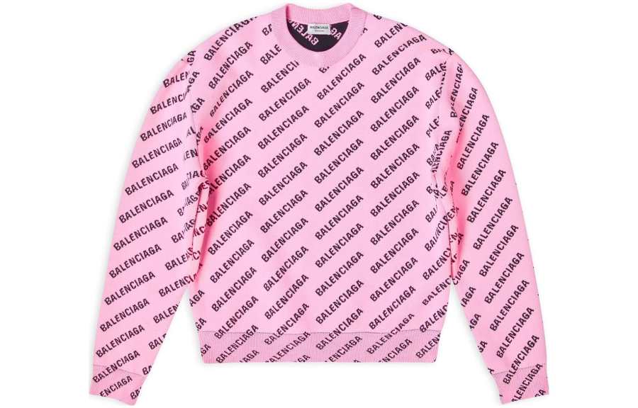 Balenciaga Logo intarsia Cardigan