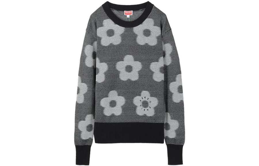 KENZO 【Previous Season】Flower Spot-jacquard cotton jumper