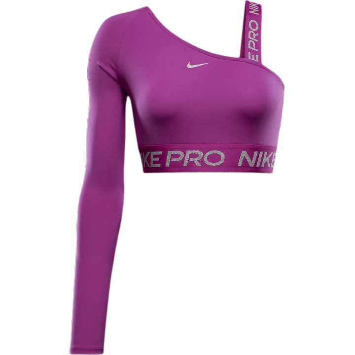 Nike Nike Pro Shine Women's Dri-FIT Asymmetrical Cropped Top