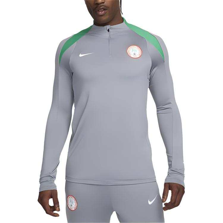 Nike Nike Nigeria National Team Nigeria Strike Soccer Jersey Men's Cool Gray