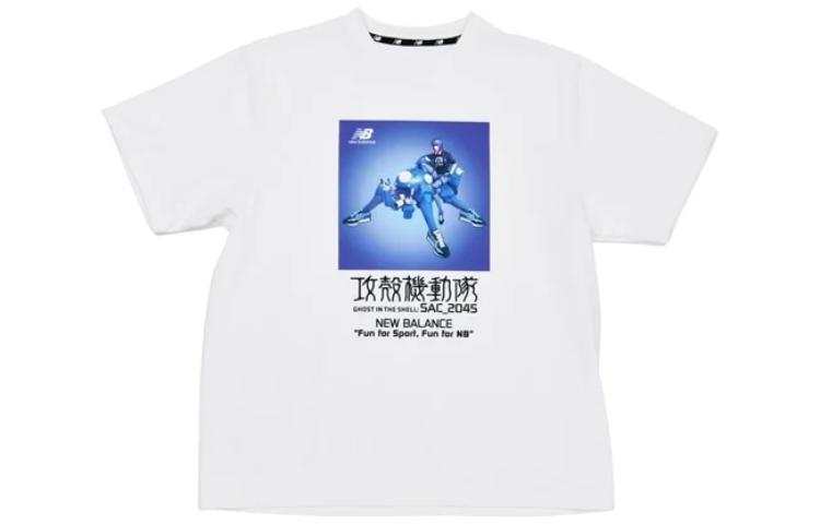 New Balance New Balance T Shirts Women's White Crew Neck Moderate Straight Fit