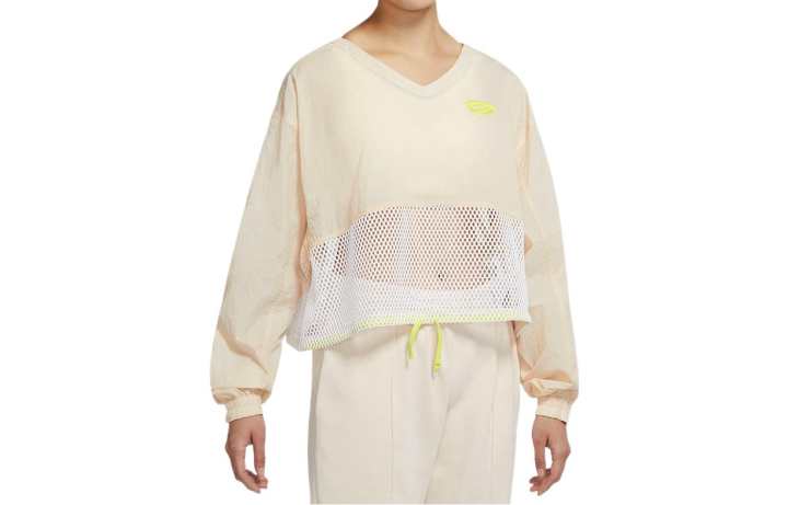 Nike Nike T Shirts Women's Beige Crew Neck Moderate Straight Fit