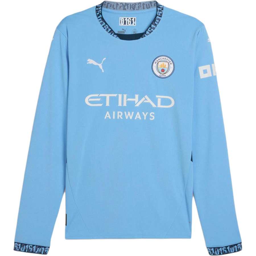 PUMA Manchester City Soccer Jersey Men's Ocean Blue