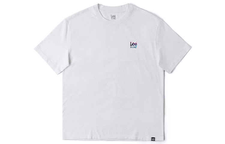 Lee T Shirts Women's White Crew Neck Moderate Straight Fit