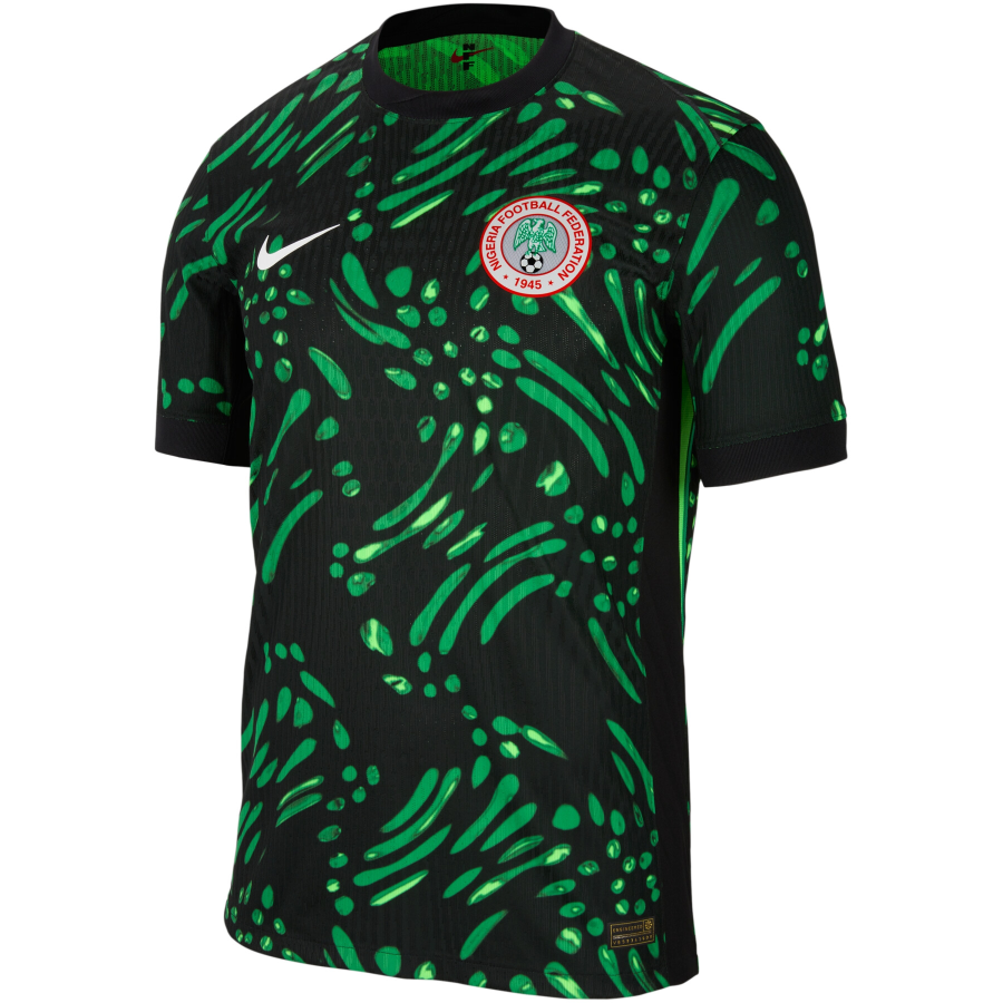 Nike Nike Nigeria National Team Soccer Jersey Player Edition Men's Black/Lucky Green/White
