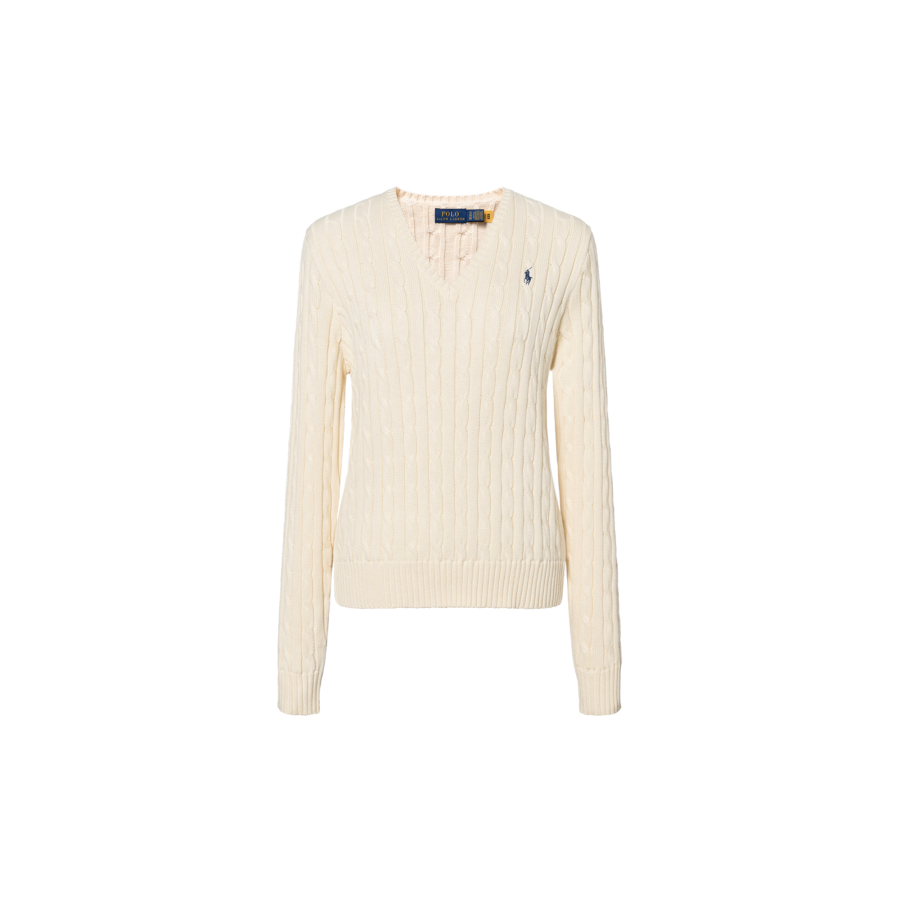 Polo Ralph Lauren SS23 Knitwear Slim Fit Women's Ecru