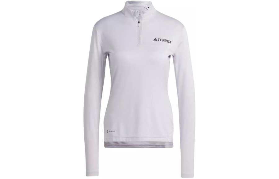 Adidas Adidas W MT HALF ZI LS T-Shirt Women's Gray