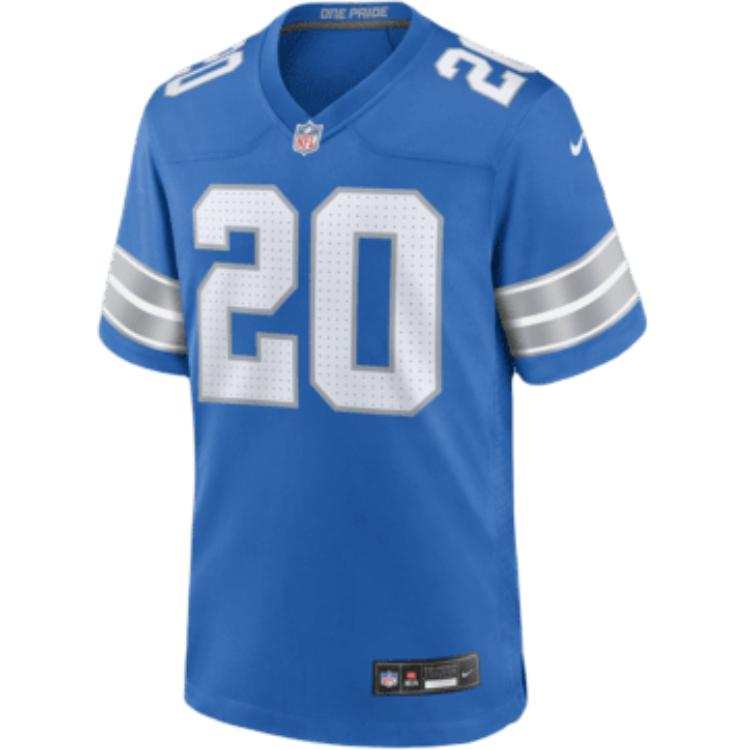 Nike Nike Barry Sanders Detroit Lions Men's Nike Nfl Game Football Jersey