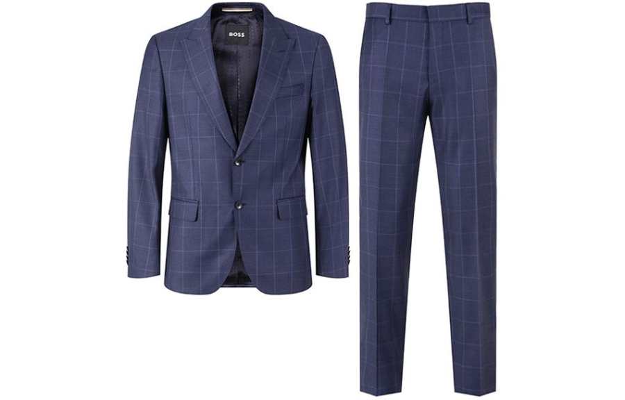 HUGO BOSS Business Suit Men's Dark Blue