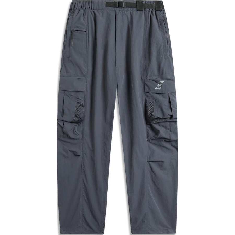 Li-Ning Li Ning x Nine Point Nine Sports Life Collection Sports Pants Men's Ebony Black